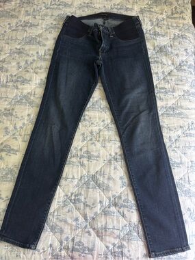 J. Brand Mama J Dark Blue Maternity Jeans with Side Panels
